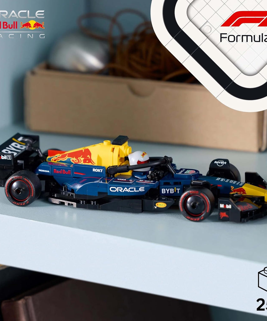 LEGO Speed Champions Oracle Red Bull Racing RB20 F1 Race Car Model with a Collectible Formula 1 Driver Minifigure - Display Set for Adult Motorsport & Racing Fans - Ramadan Gift Idea - 77243