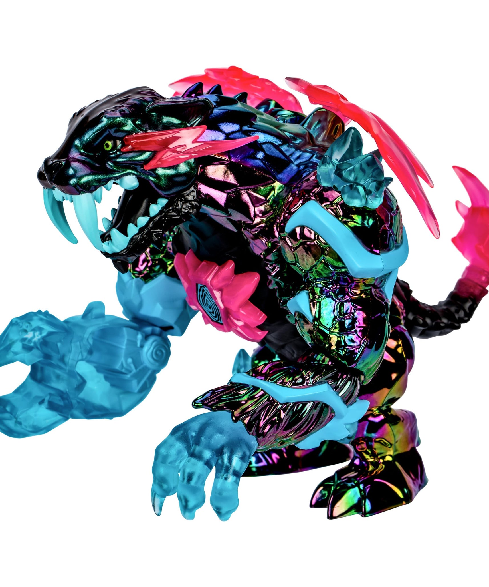 مجسم نيون بانثر من مستر بيست لاب W2، مقاس 6.5 بوصة مع 13 نقطة مفصلية، مطاردة غامضة نادرة، لعبة قابلة للتجميع للأطفال من سن 5 سنوات فما فوق