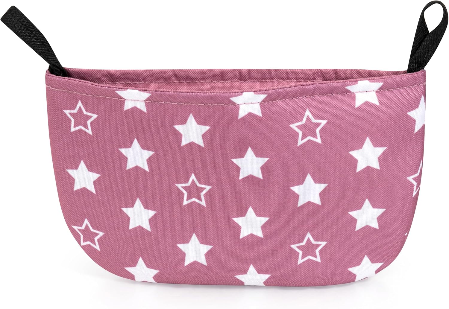 BAYER DOLLS BUGGY SET WITH BAG 46CM | Foldable, metal, dusky pink with stars