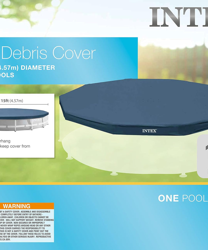 Intex 15-Foot Round Metal Frame Pool Cover