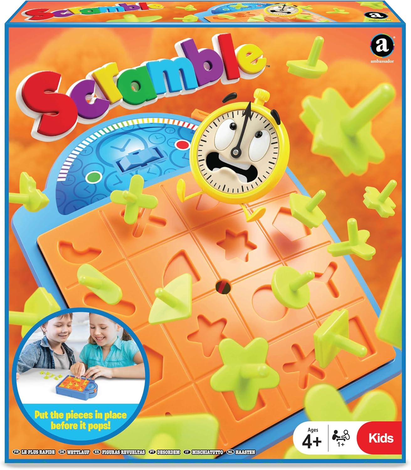 Ambassador MA Scramble Shape Matching Game for Kids 3+ Years, 1 Player Fast Action Learning Toy