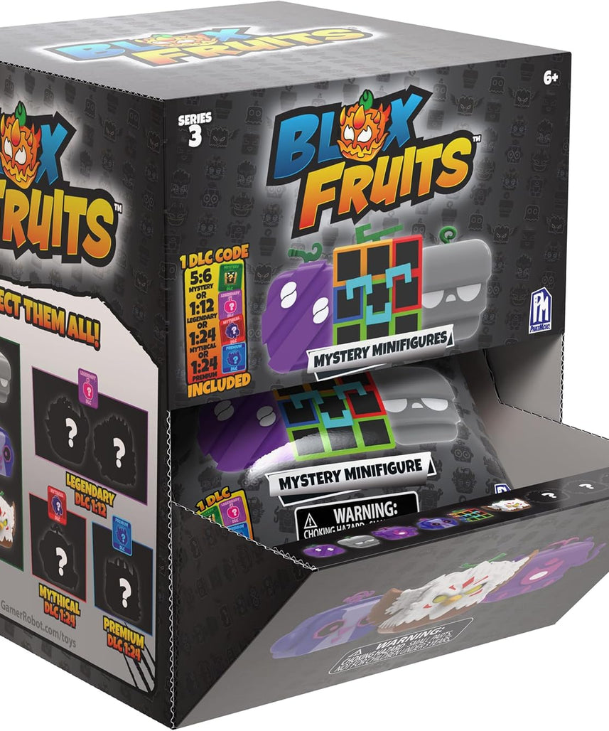 Blox Fruits Mini Figures 2-Inch Series 3 Blind Pack Collectible Action Figure with DLC Code Multicolored 6+