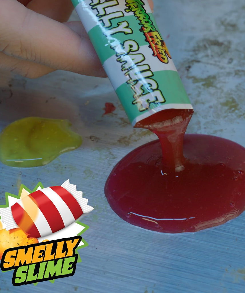 Terror Fried 08092 Ooze Burger, Gross Collectible Figures and Slime for Boys Ages 4-10, Multi-Compound Interactive Play Set with Fizz, Squish, Crack and Ooze, Sensory and Collectible Toys