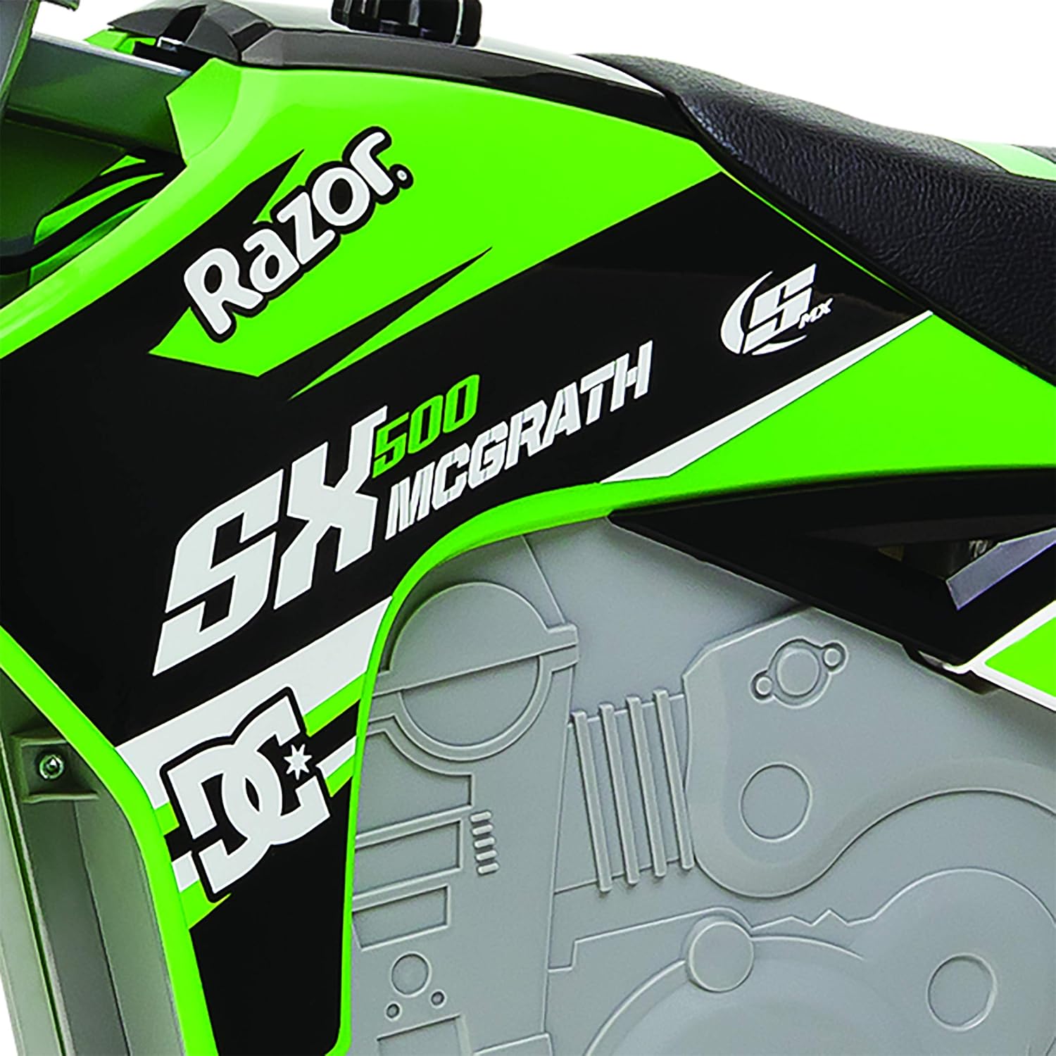 دراجة موتوكروس كهربائية Razor Dirt Rocket SX500 McGrath، لون أخضر، عالية عزم الدوران، مناسبة للمراهقين والبالغين، تصل سرعتها إلى 15 ميلاً في الساعة، مناسبة للأعمار من 14 عامًا فما فوق