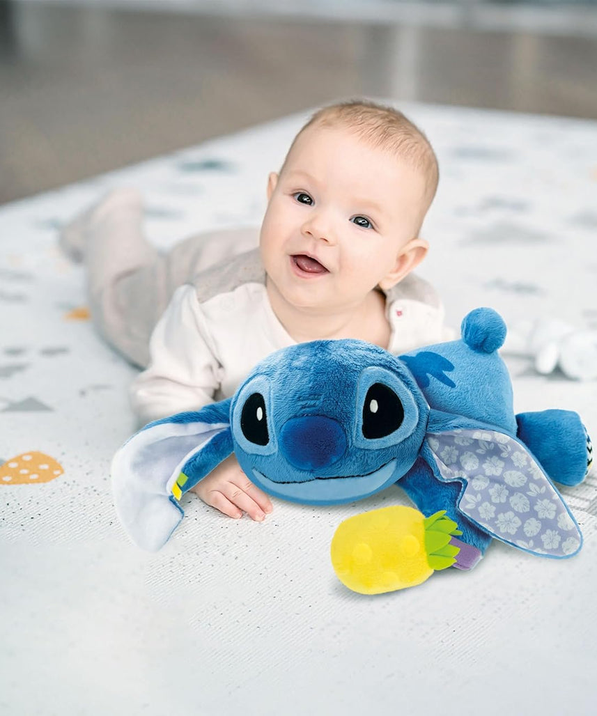 Disney Clementoni Baby Stitch Calm & Play Battery Operated, Plush Toy, With Sounds, Learning Toys for Babies & Toddlers, Gift