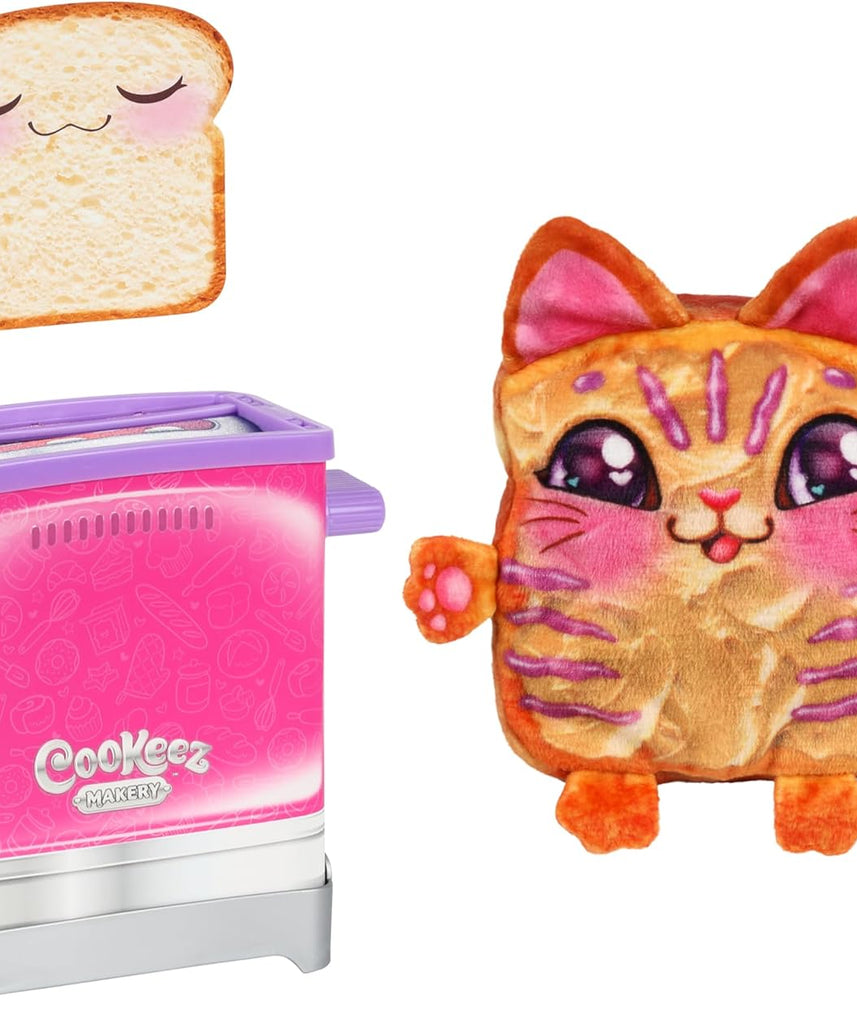 COOKEEZ MAKERY Toasty Treatz Toaster with Scented Plush, Styles Vary, Ages 5+