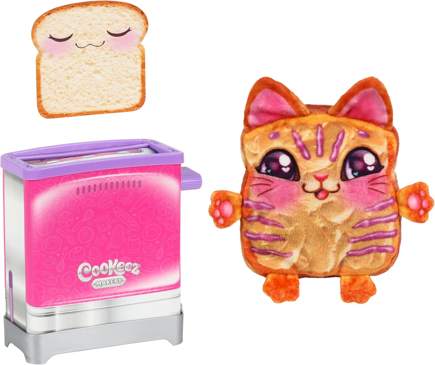 COOKEEZ MAKERY Toasty Treatz Toaster with Scented Plush, Styles Vary, Ages 5+