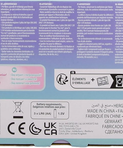 Cry Babies Crawling 4 Pattes Jenna, Crawls & Giggles, With 30+ Baby Sounds, Includes Accessories, 1 Years+