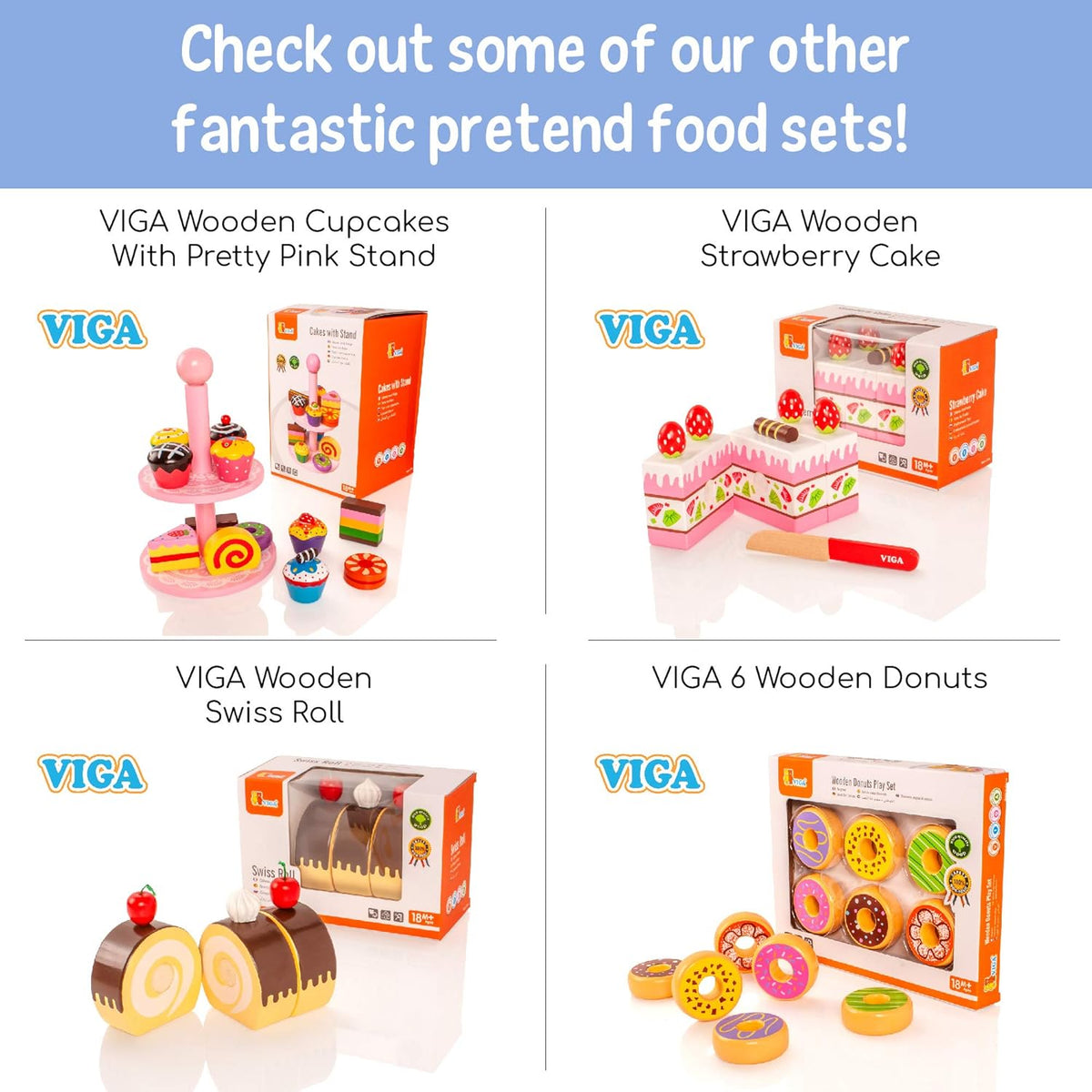 VIGA Pretend Play Wooden Coffee Maker for Toddlers, Role Play Educational Toy, Ages 3+