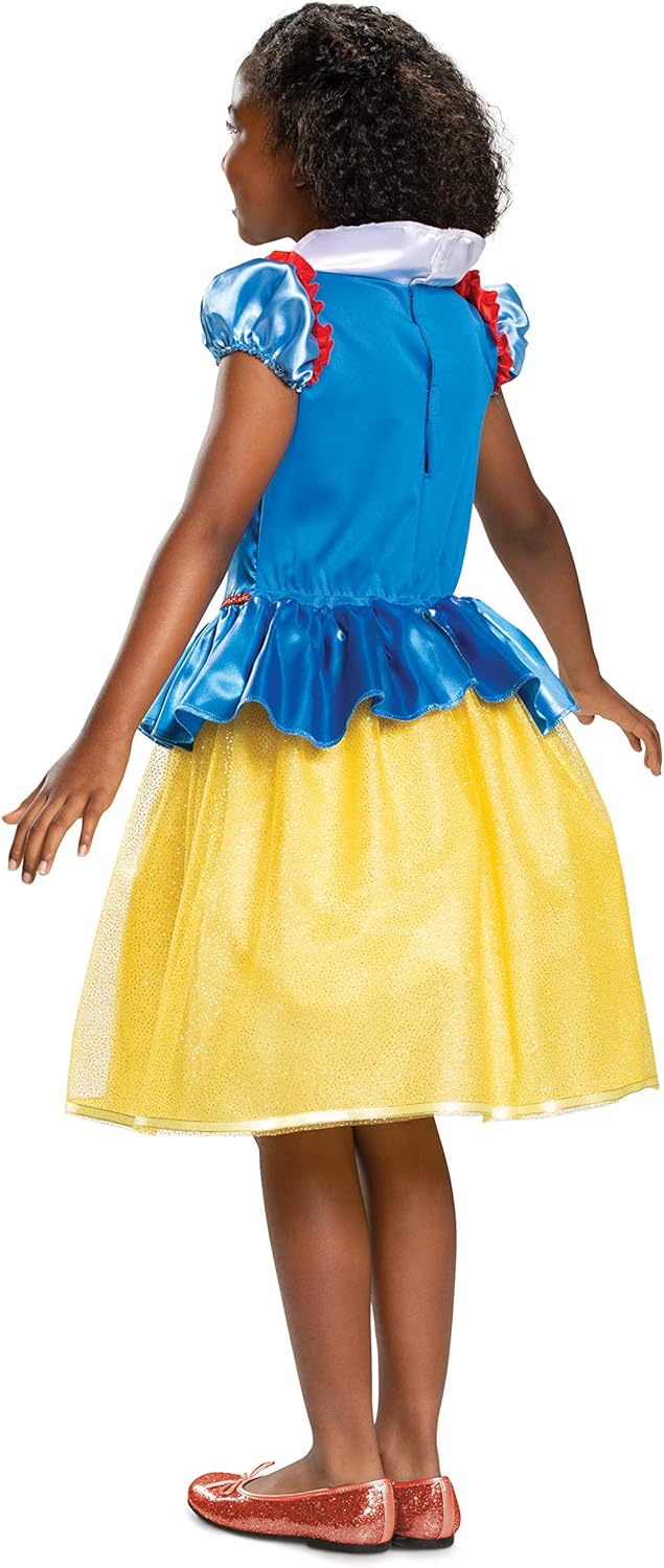 Disguise Costume Disney Princess Snow White Classic Girls' Costume, Blue Costume (pack of 1)