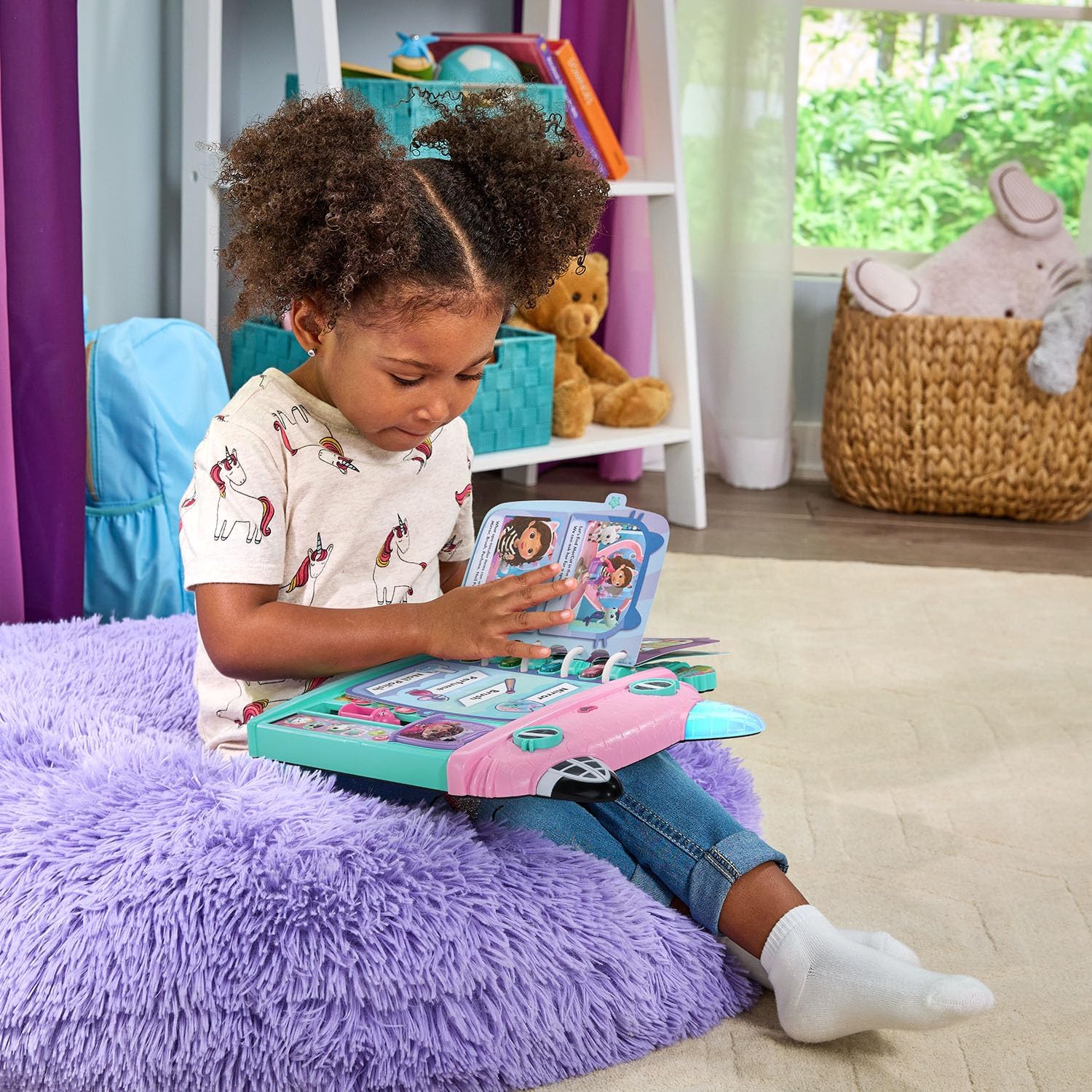 VTech Gabby’s Dollhouse Cat-a-Vator Discovery Book – Interactive Learning Toy for Kids 3+ Years