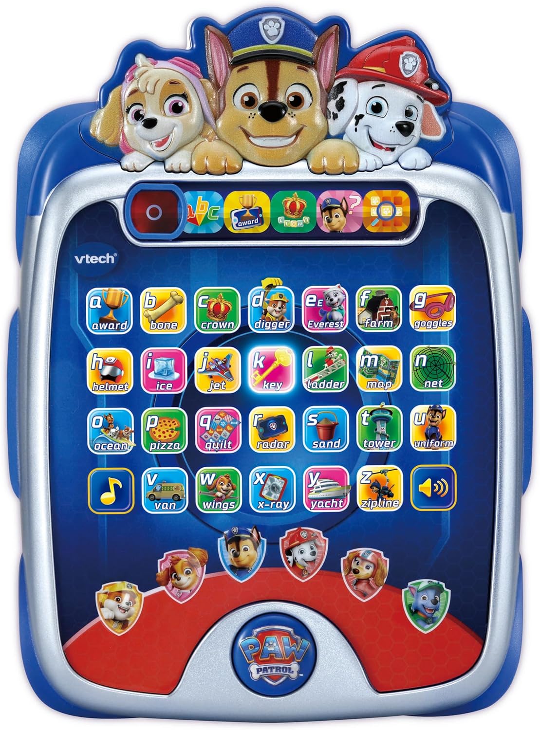 VTech PAW Patrol Luminous Mission Pup Pad, Interactive Learning Tablet Toy, Letters & Phonics, Kids 3–6+ Years