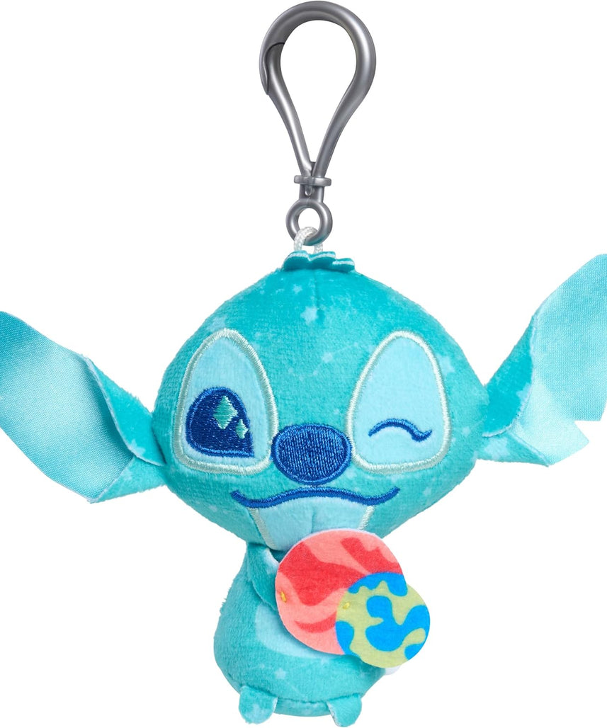 Just Play Disney Stitch Outta This World Clip-On Blind Bag Plush, Mystery 3.5-inch Colorful Plushie, Kids Toys for Ages 2 Up