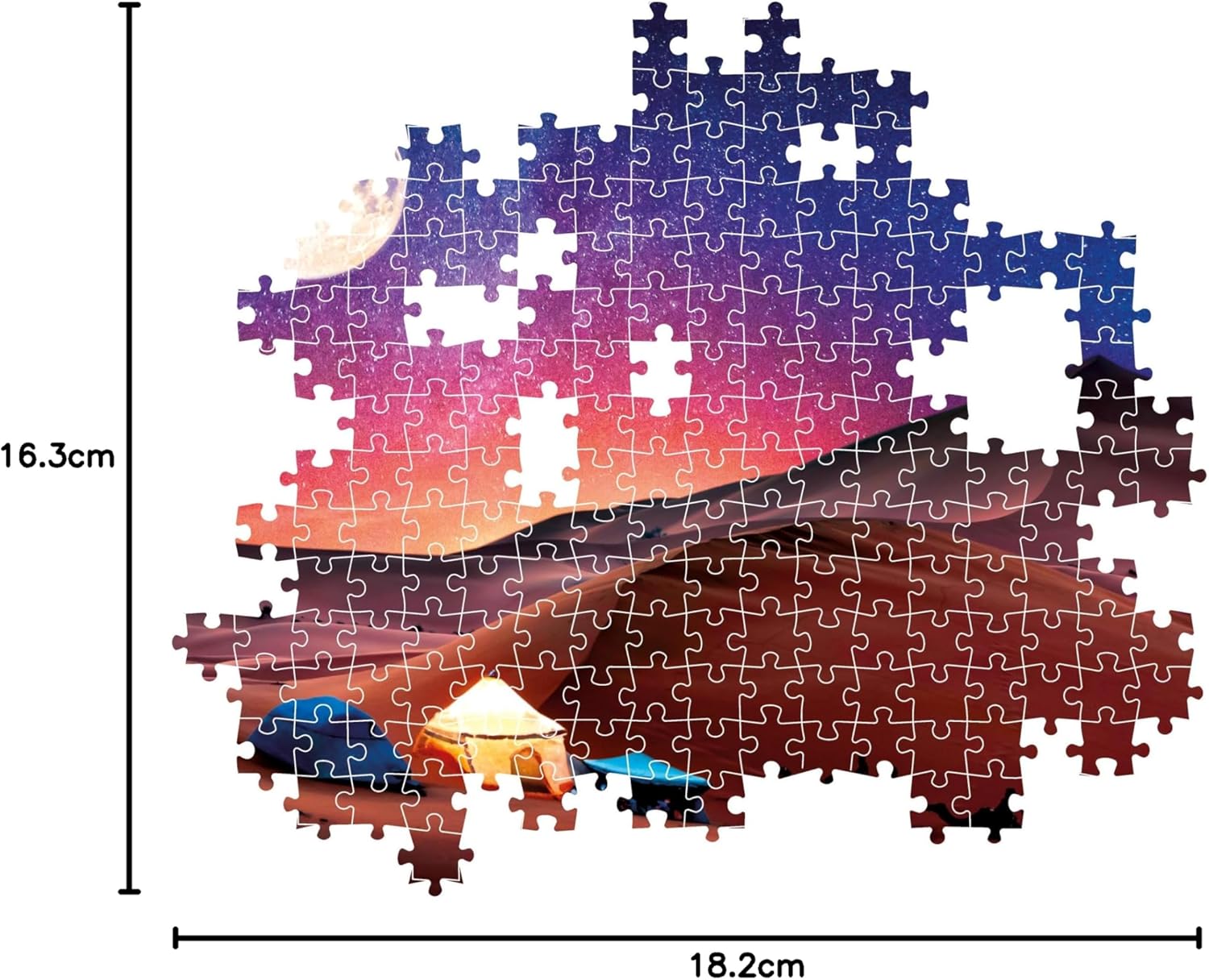 Clementoni 35527 Peace Starry Night Dream - 500 Pieces - Horizontal Puzzle Fun for Adults Made in Italy Multi-Coloured