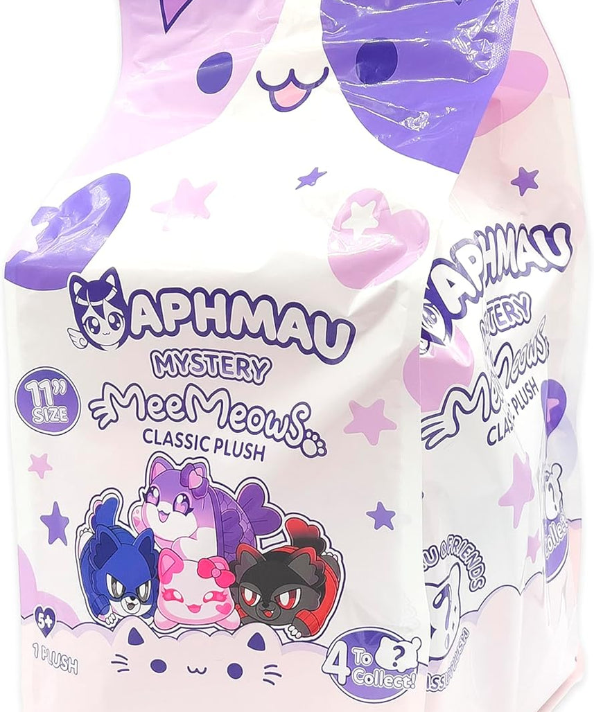 Aphmau MeeMeows 11 Inch Classic Mystery Plush Series 2 Friends, YouTube Gaming Channel Blind Box, Soft Collectible Cat Plush Toy, Official Merch for Kids 3+
