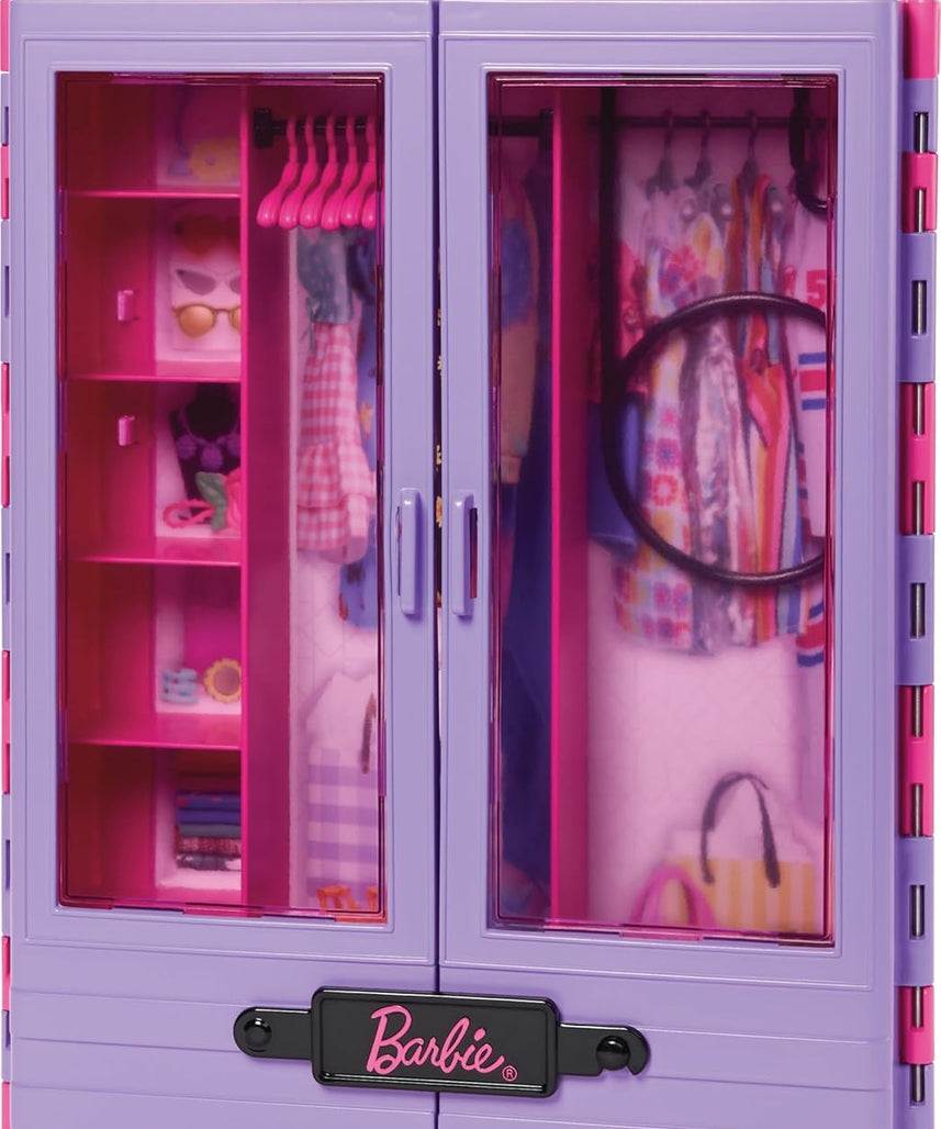 Barbie Fashionistas Ultimate Closet Accessory, 6 Hangers, Portable Doll Storage for Kids 3+