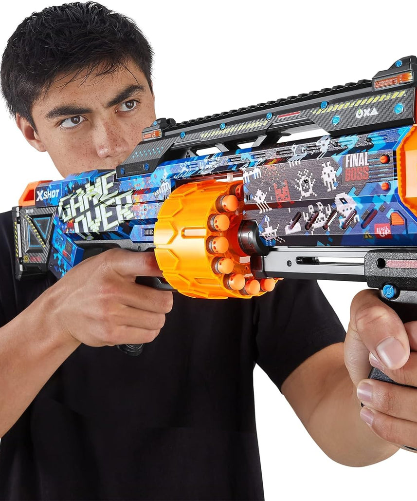 X-Shot Skins Mix Combo Pack, Last Stand, Griefer, Flux & Menace Blasters, 3 Toy Guns, 48 Darts, Kids, Teens & Adults, Outdoor Action & Target Games, Gift for Boys & Girls Ages 8+