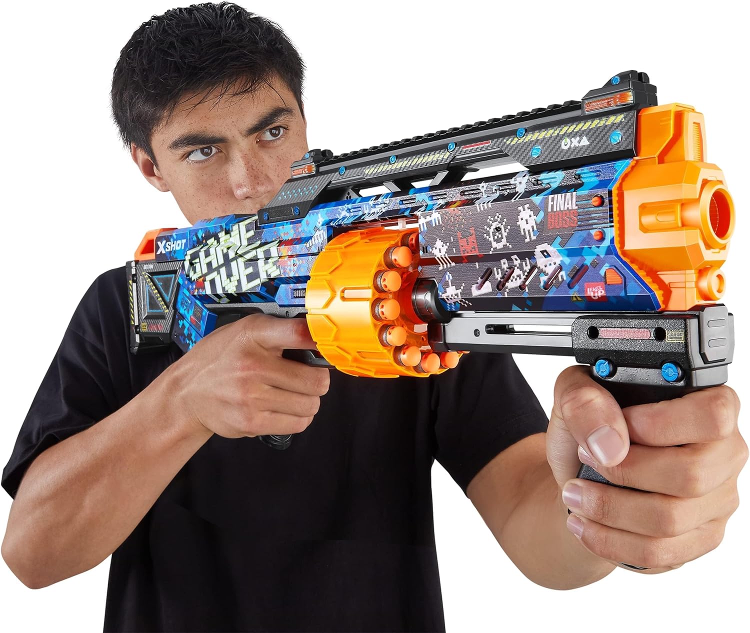 X-Shot Skins Mix Combo Pack, Last Stand, Griefer, Flux & Menace Blasters, 3 Toy Guns, 48 Darts, Kids, Teens & Adults, Outdoor Action & Target Games, Gift for Boys & Girls Ages 8+