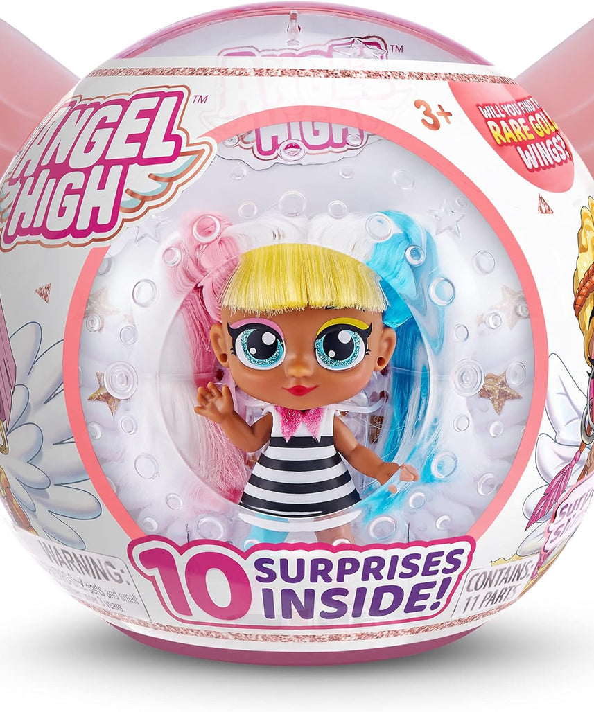 Zuru Angel High Series 1, Itty Bitty Prettys Hair Angel Surprise Pack, Fashion Doll Collectible, 10 Super Surprises, Non-Toxic Materials, Girls Toy, Dress-Up & Hair Styling Fun