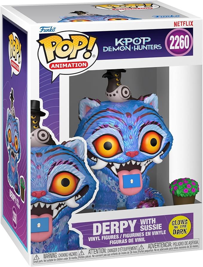 Funko Pop! Animation: KPop Demon Hunters - Derpy with Sussie (Glow in The Dark) - Vinyl Collectible Figure - Gift Idea - Official Merchandise - Movies Fans