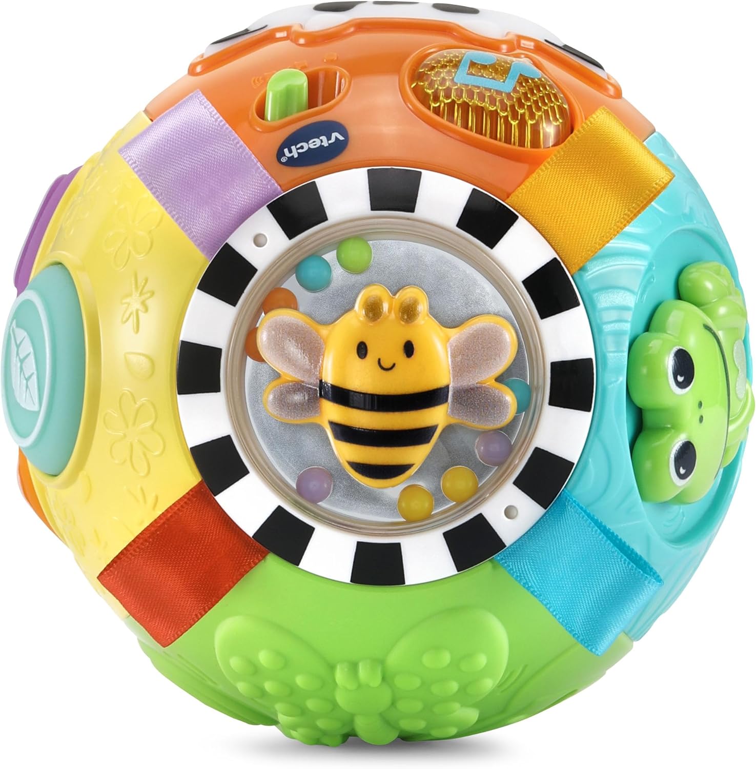 VTech Animal Discoveries Ball Interactive Learning Toy with Lights Music Textures and Shapes for Babies