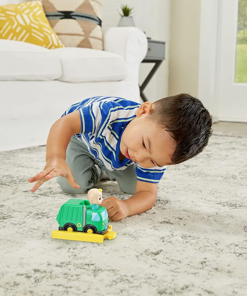 VTech CoComelon Go! Go! Smart Wheels JJ’s Recycling Truck & Track, Interactive Toddler Toy, Ages 1.5–5 Years
