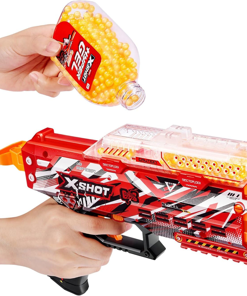 مسدس إكس شوت هايبر جل سيريز ١، ٣٠٠٠ جيليت، مسدس رغوة، زجاجة رذاذ، للأطفال والكبار، تنسيق حركة اليد والعين، ألعاب فيديو وألعاب خارجية، لا يحتاج إلى بطاريات