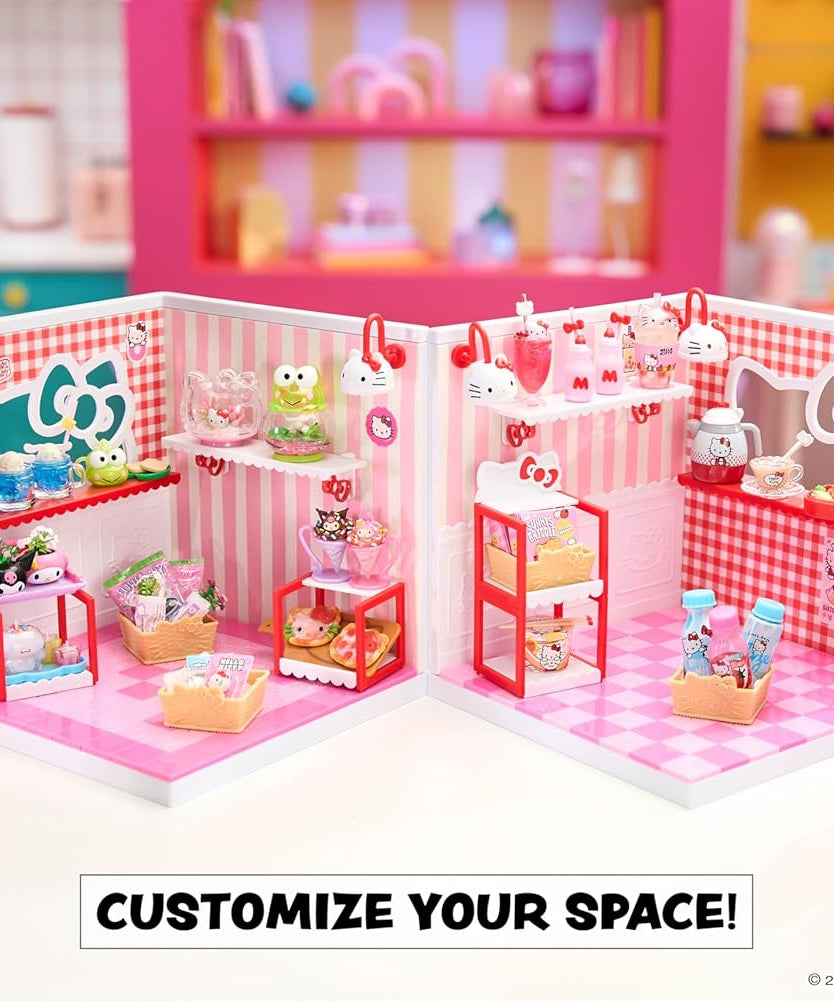 MGA's Miniverse Make It Mini Spaces Hello Kitty - Building Kit, Customisable, Craft, Room, Hobby, Collector, Display, Non-Edible, for Collectors and Children from 8 Years