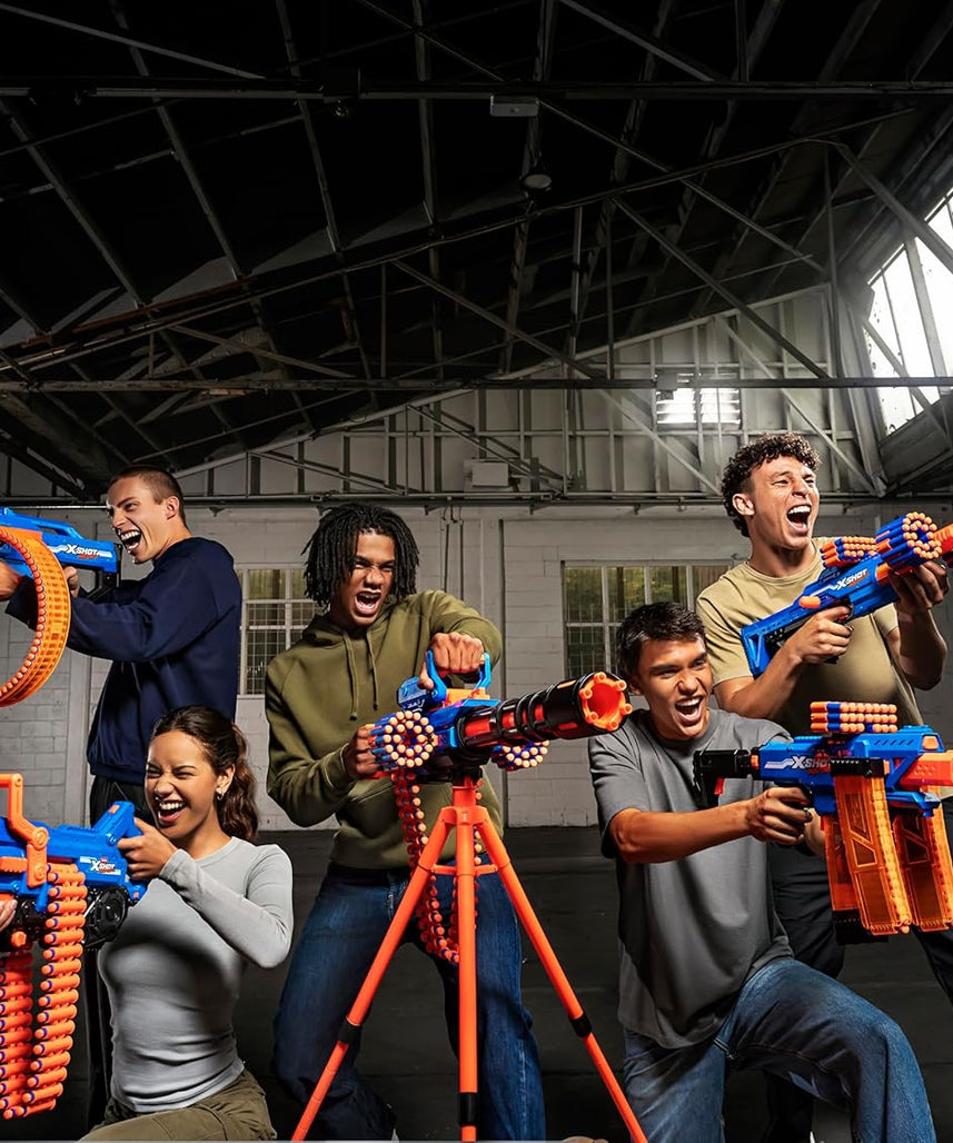 XSHOT Insanity Smoking Barrel Blaster with 72 Air Pocket Technology Darts by ZURU, Dart Blaster with Smoking Mechanism Outdoor Toy for Boys and Girls, Teens and Adults Aged 8+