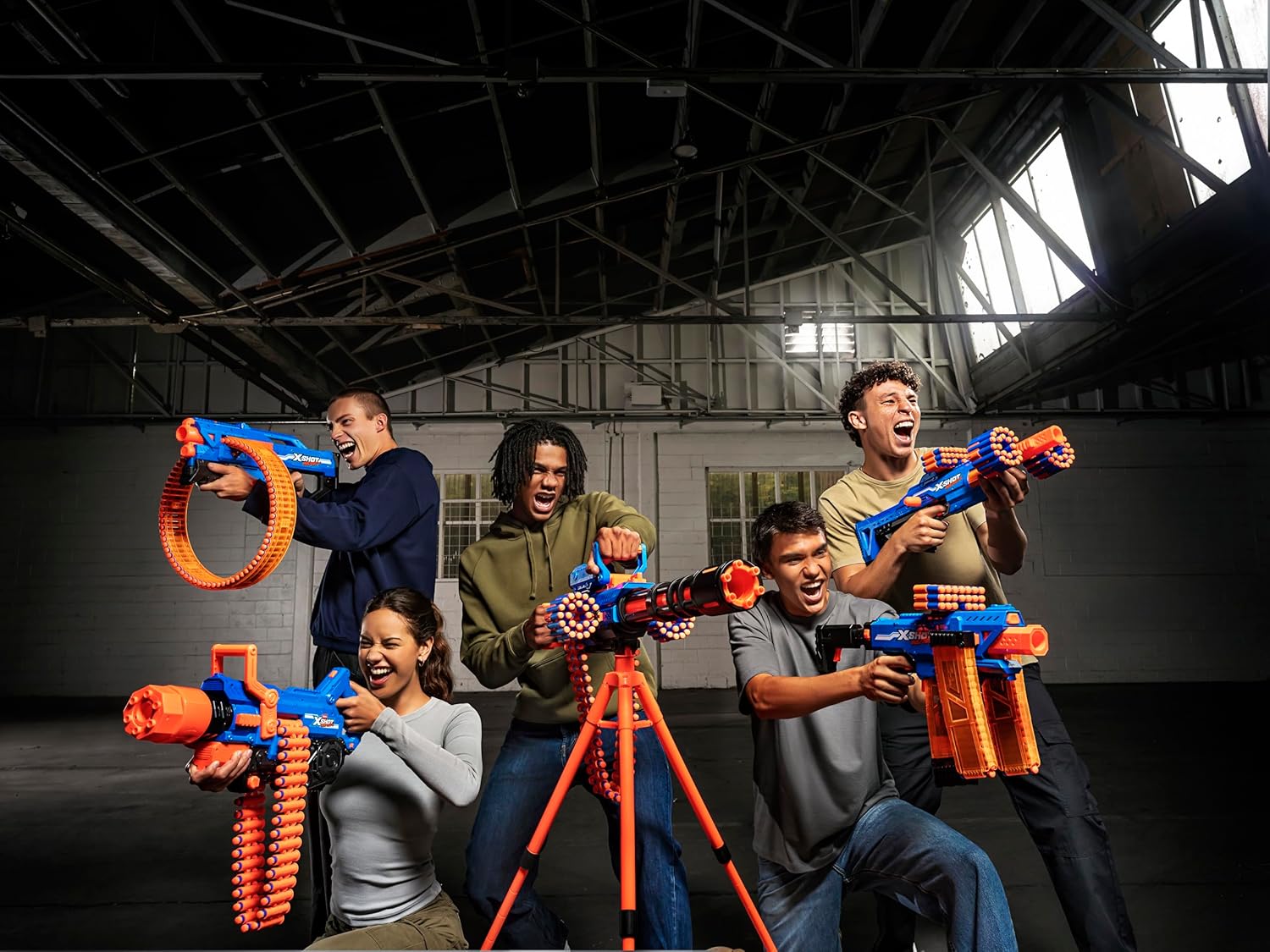 XSHOT Insanity Smoking Barrel Blaster with 72 Air Pocket Technology Darts by ZURU, Dart Blaster with Smoking Mechanism Outdoor Toy for Boys and Girls, Teens and Adults Aged 8+