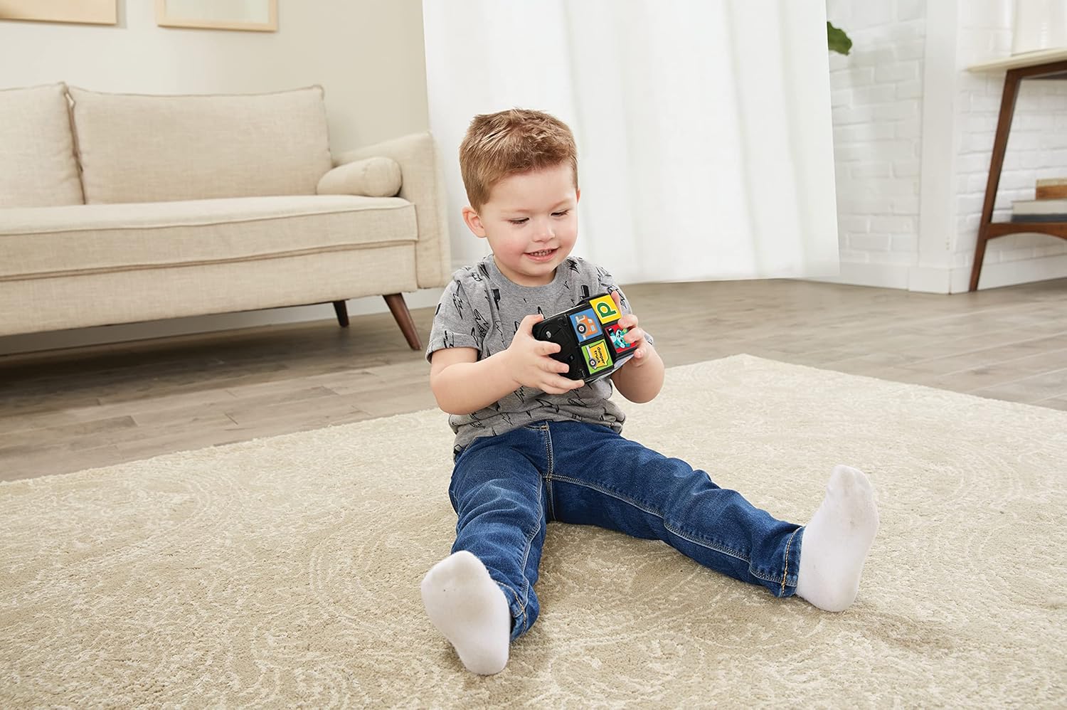 VTech Baby Twist & Teach Animal Cube Interactive Sensory Toy with Music Lights Colours Educational Learning Toy for Toddlers 18-36 Months Boys and Girls Includes Cube and Quick Start Guide Multicolor