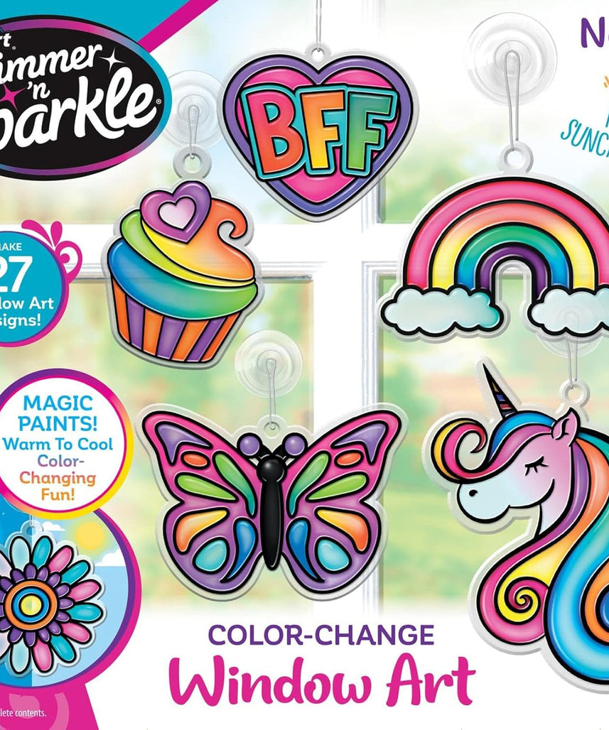 Shimmer and Sparkle Cra-Z-Art Shimmer â€˜N Sparkle Color Change Window Art
