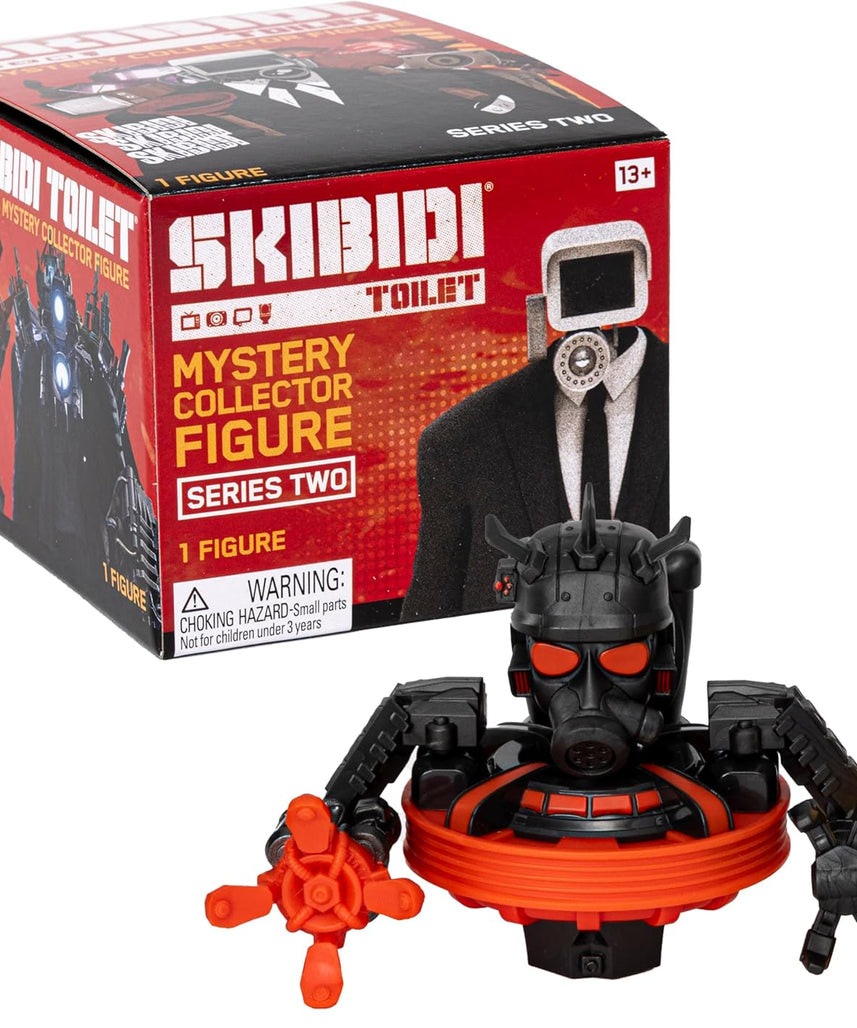 Skibidi Toilet Mystery Figure Series 2 Blind Box, Official Collectible Action Figure, Assorted Characters, Surprise Unboxing Toy for Kids 13+