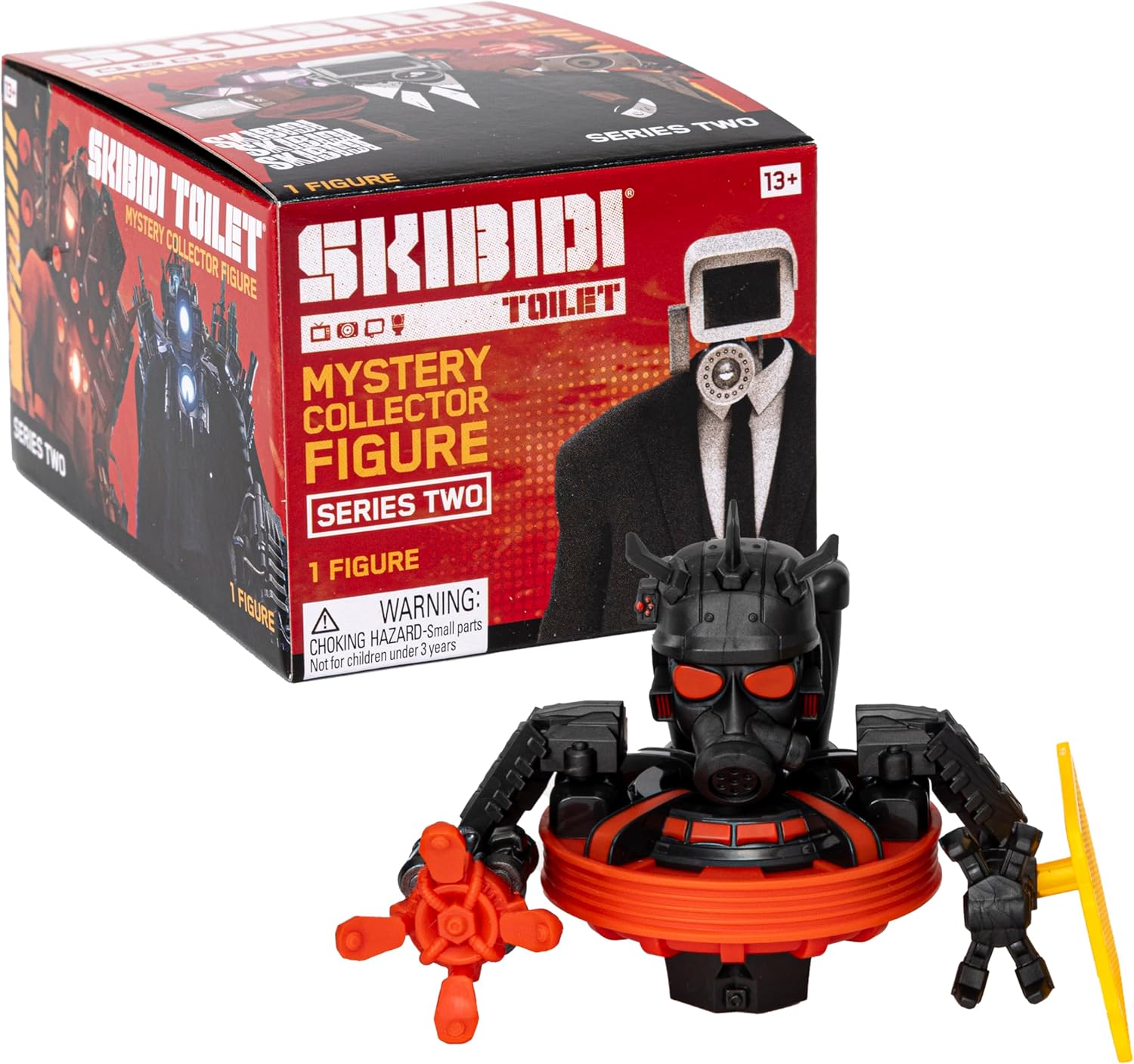 Skibidi Toilet Mystery Figure Series 2 Blind Box, Official Collectible Action Figure, Assorted Characters, Surprise Unboxing Toy for Kids 13+