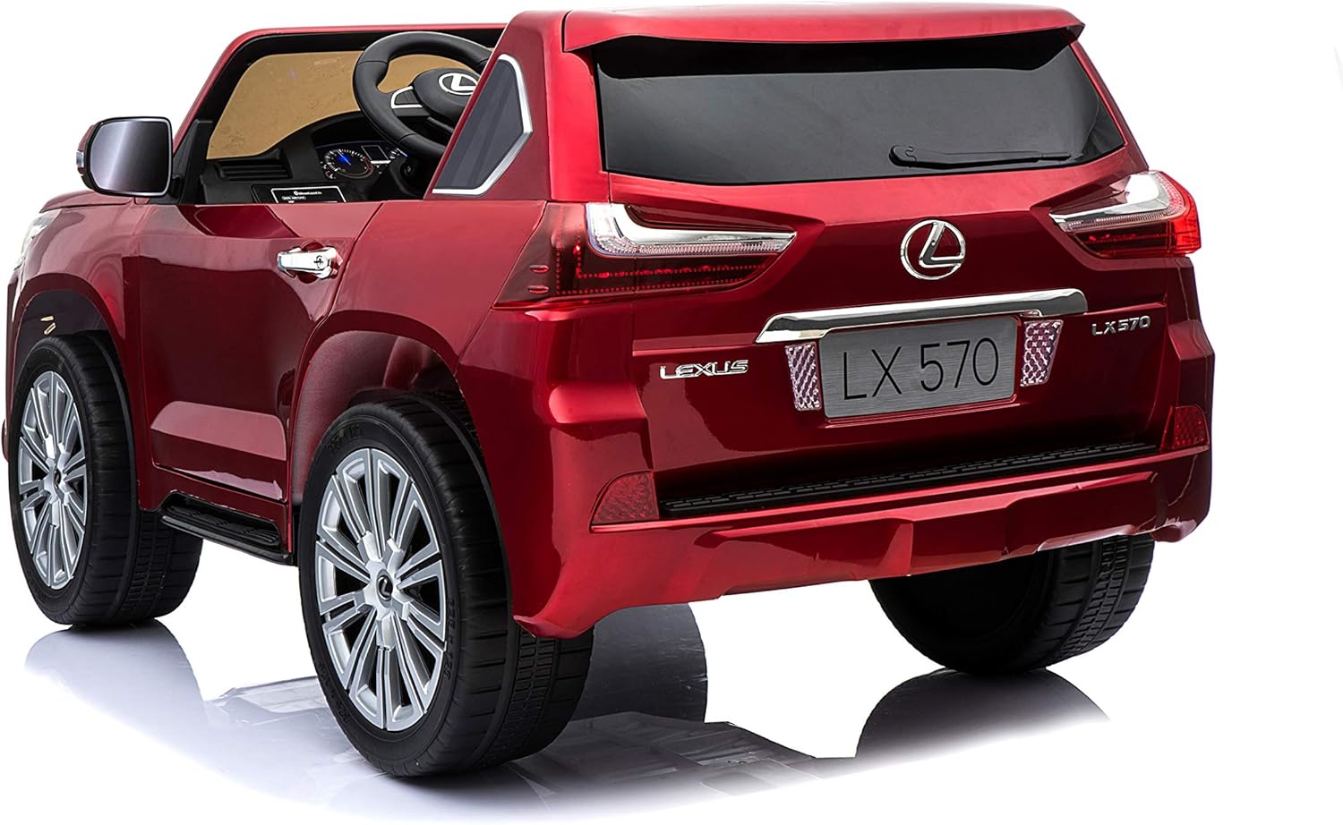 Lovely Baby Lexus LX570 SUV Ride-On Car for Kids, 3+ Years, Remote Control, LED Lights, Music, Openable Doors – Red, Gold, or Blue