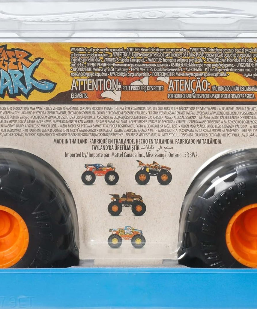 Hot Wheels Monster Trucks, Oversized Monster Truck, 1:24 Scale Die Cast Toy Truck with Giant Wheels and Cool Designs, JDR02