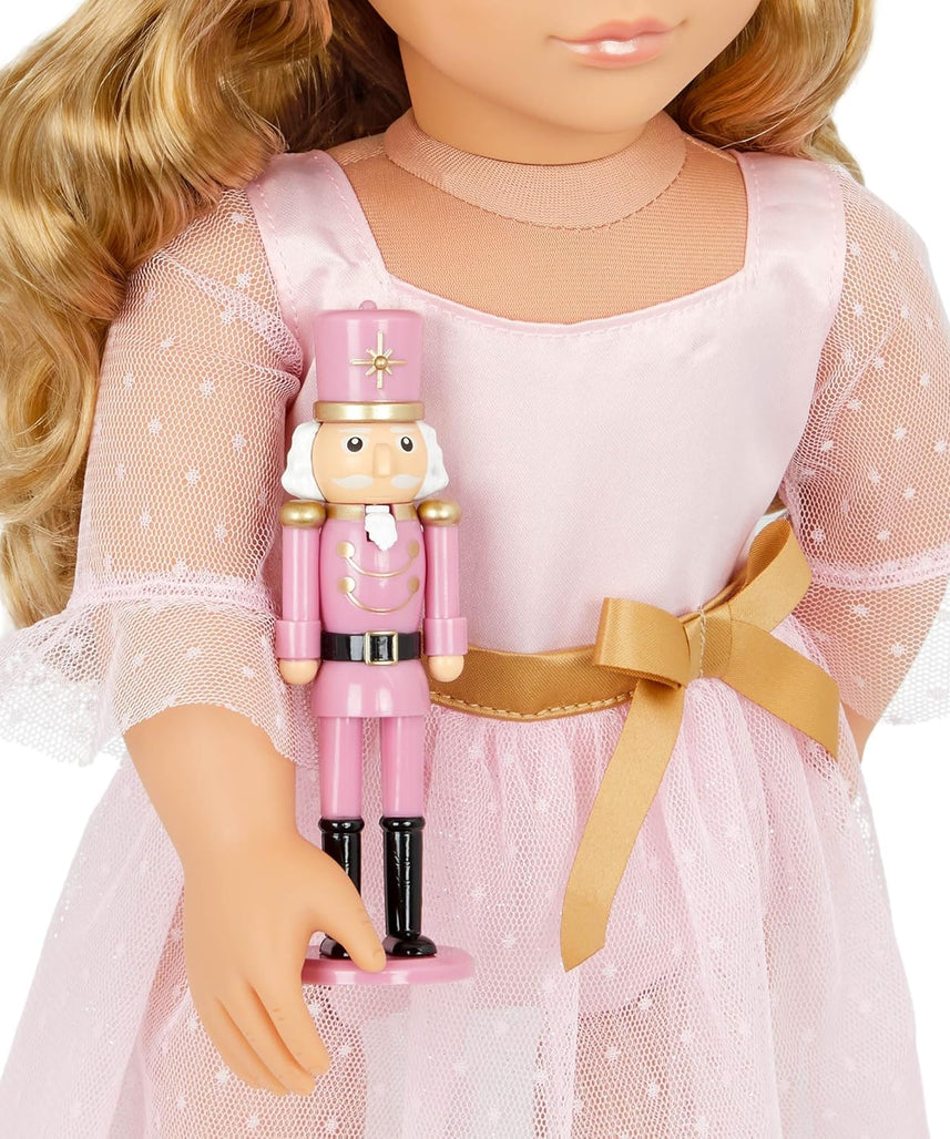 Our Generation Natasha Doll with Pink Dress and Nutcracker, Multicolor