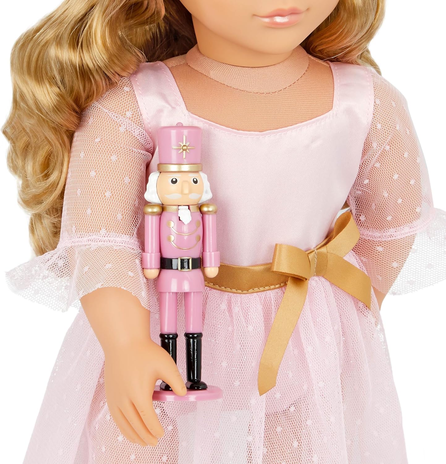 Our Generation Natasha Doll with Pink Dress and Nutcracker, Multicolor