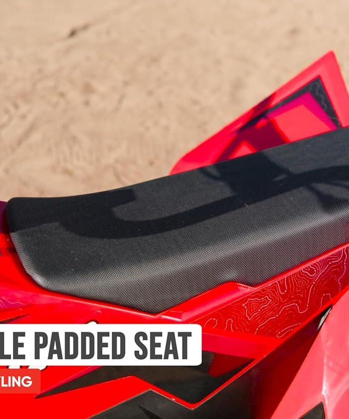 Razor Dirt Quad Electric 4-Wheeler, Red, 24V Battery Powered Kids Quad Bike, Speed Up to 8 mph (13 km/h), Forward and Reverse, Pneumatic Tires, Up to 80 Minutes Ride Time, Ages 8+