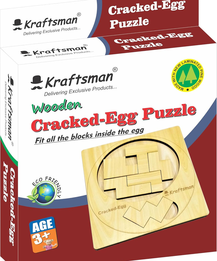 Pocket Puzzle Mini Cracked Egg Brain Teaser Portable Logic Puzzle for Kids and Adults Ages 4+