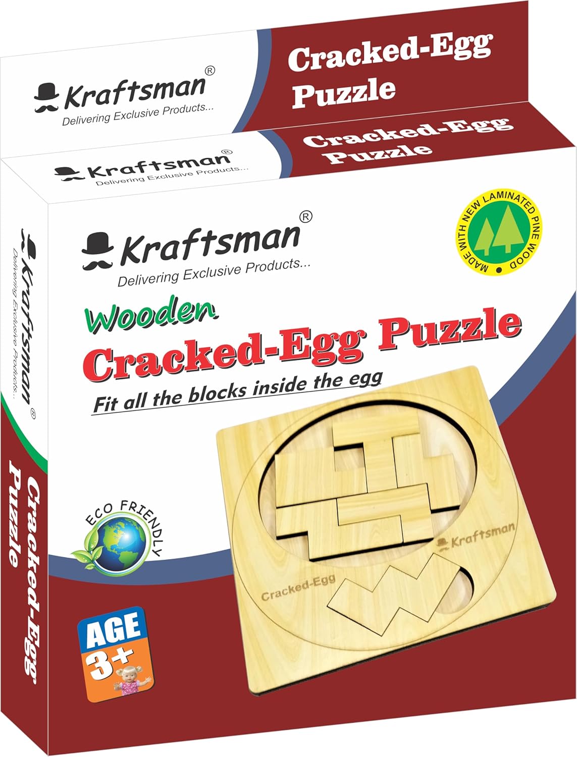 Pocket Puzzle Mini Cracked Egg Brain Teaser Portable Logic Puzzle for Kids and Adults Ages 4+