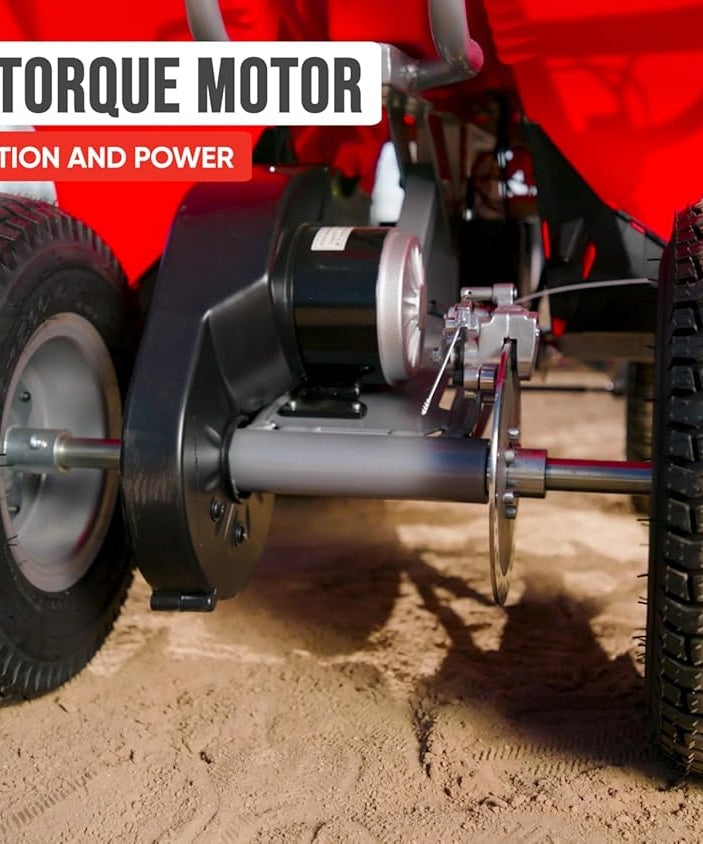 Razor Dirt Quad Electric 4-Wheeler, Red, 24V Battery Powered Kids Quad Bike, Speed Up to 8 mph (13 km/h), Forward and Reverse, Pneumatic Tires, Up to 80 Minutes Ride Time, Ages 8+