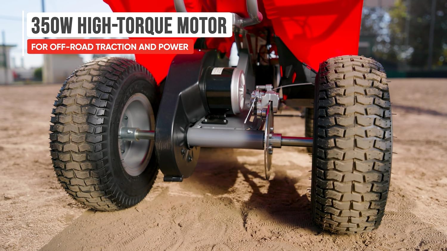 Razor Dirt Quad Electric 4-Wheeler, Red, 24V Battery Powered Kids Quad Bike, Speed Up to 8 mph (13 km/h), Forward and Reverse, Pneumatic Tires, Up to 80 Minutes Ride Time, Ages 8+