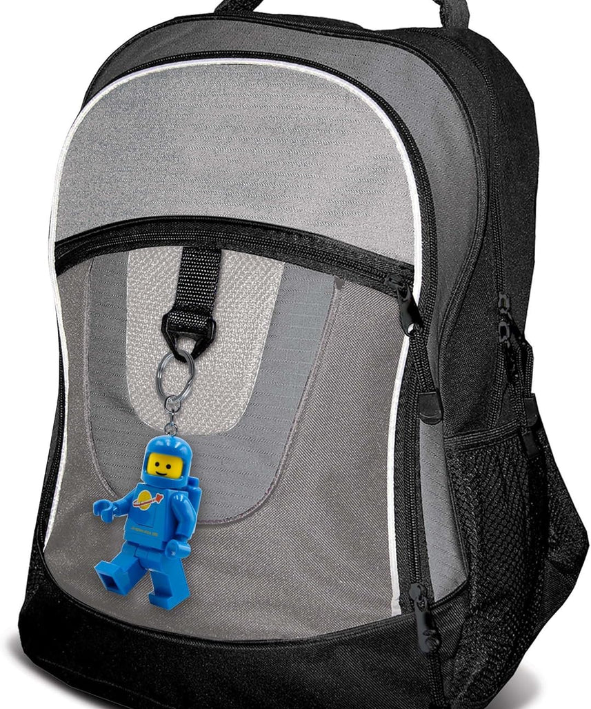 Lego IQ Minifigures Light Spaceman Keychain, 7.6 cm Tall, Blue