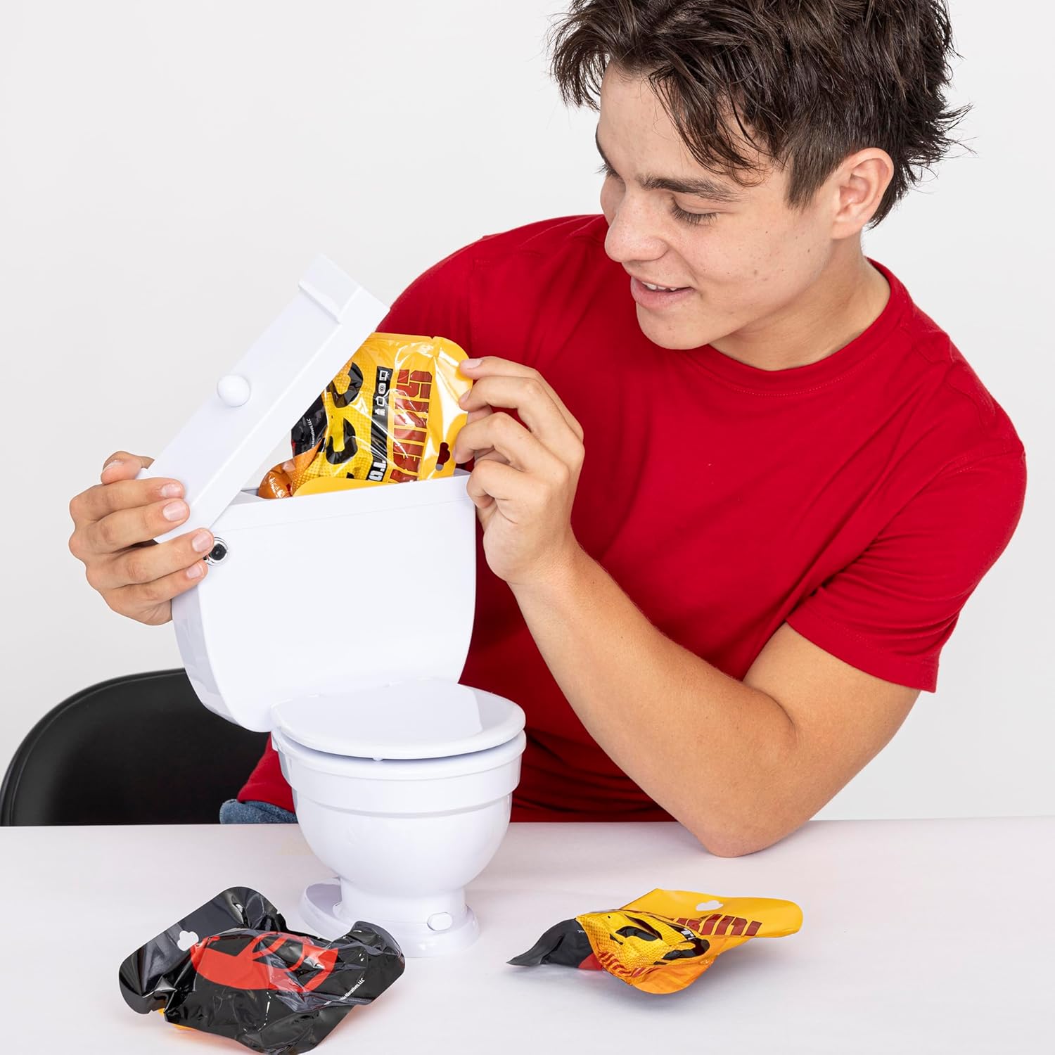 SKIBIDI TOILET Mystery Set, Collectible Action Figure Toy for Boys and Girls 13+, Spring-Loaded Pop-Up Head, Try-Me Flushing Sound, Interactive Surprise Figures, Tabletop Fun