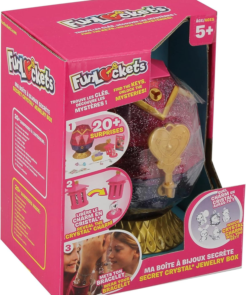Funlockets Secret Crystal Jewellery Box Egg Design Open Box