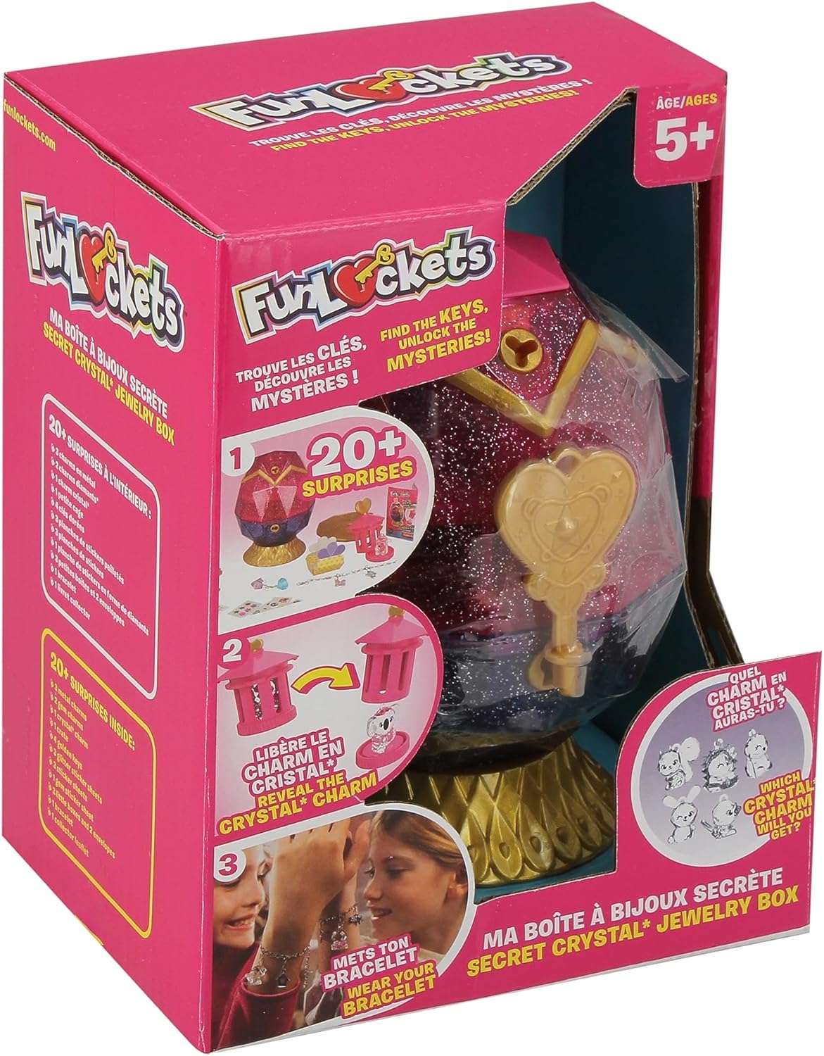 Funlockets Secret Crystal Jewellery Box Egg Design Open Box