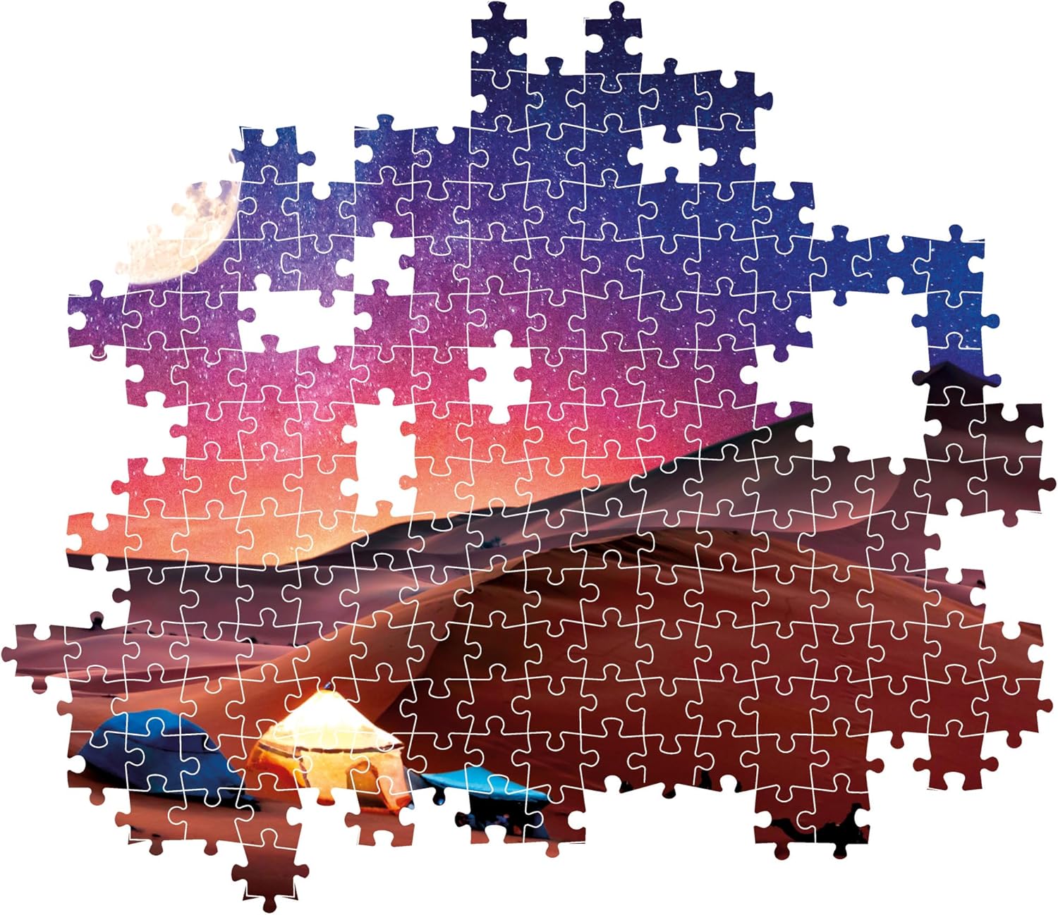 Clementoni 35527 Peace Starry Night Dream - 500 Pieces - Horizontal Puzzle Fun for Adults Made in Italy Multi-Coloured