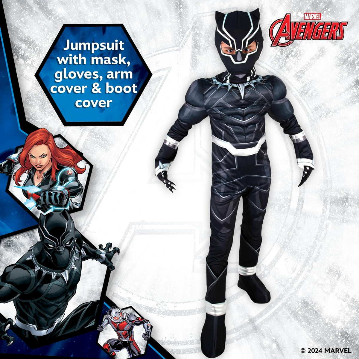 Party Centre Kids Black Panther Costume Superhero costume