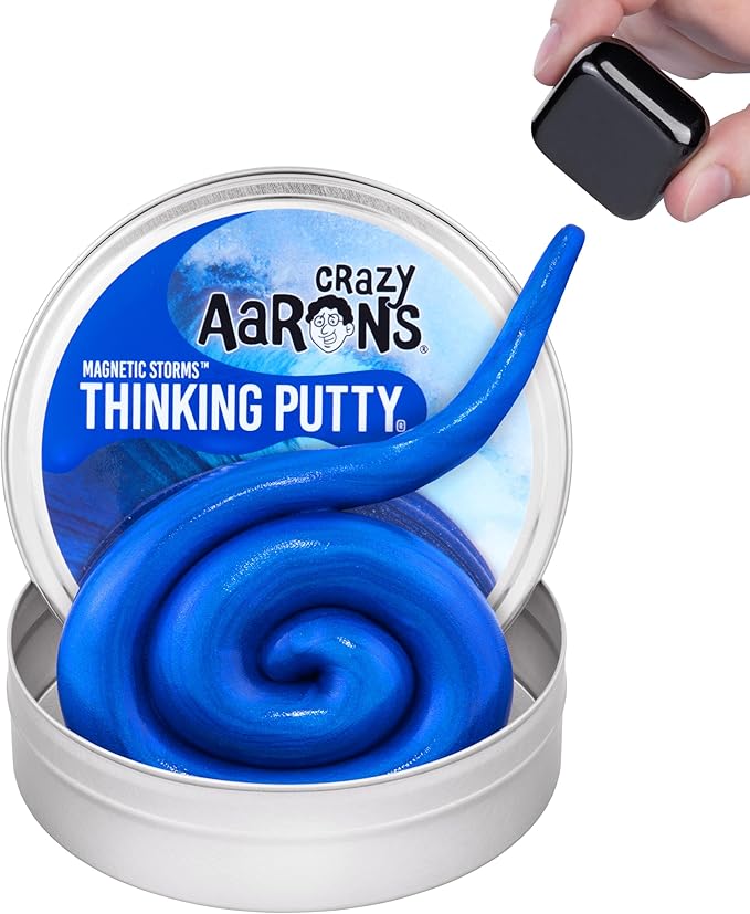 Crazy Aaron's Super Magnetic Tidal Wave Thinking Putty 4" Tin Thinking Putty - Non-Toxic Sensory Play Putty - Never Dries Out - Creative Toy Fun for Ages 3+